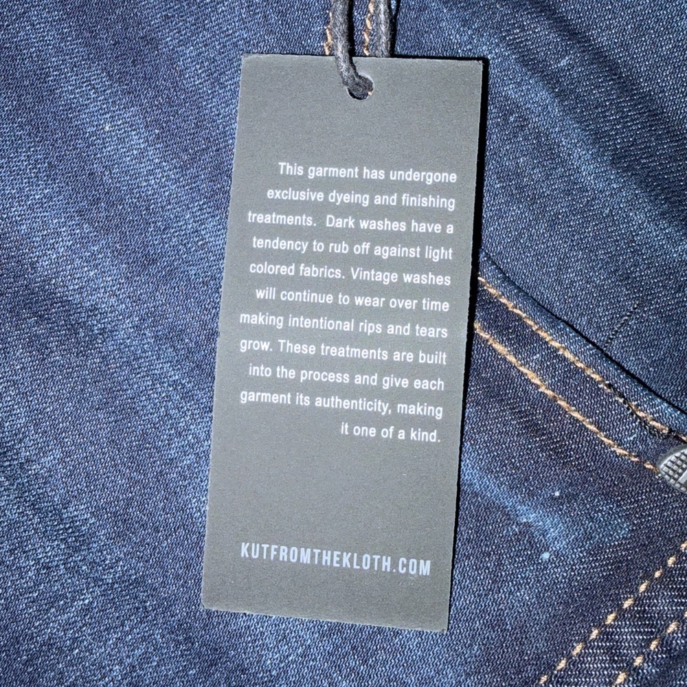 NWT!! Kut From The Kloth  CONNIE HIGH RISE SLIM FIT ANKLE RAW HEM  SIZE 8 - Picture 11 of 12